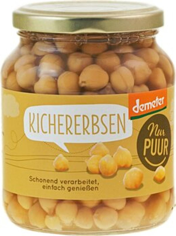 Produktfoto zu Kichererbsen 350g (Glas NPU)