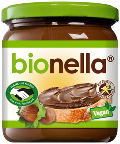 Produktfoto zu Nuß-Nougatcreme bionella 400g