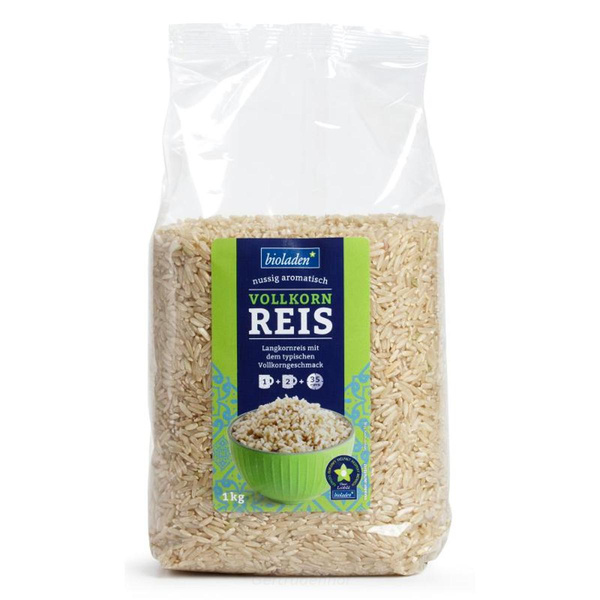 Produktfoto zu Vollkornreis Langkorn 1 kg WBI