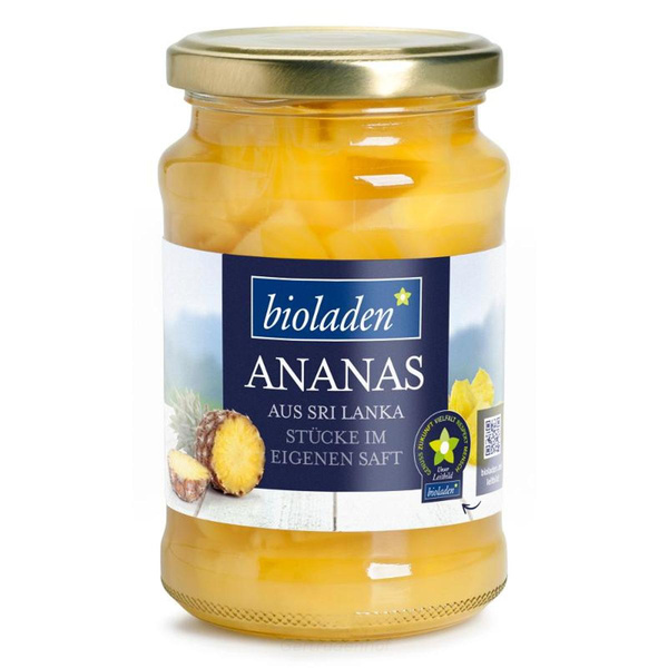 Produktfoto zu Ananasstücke 370 ml Glas (WBI)