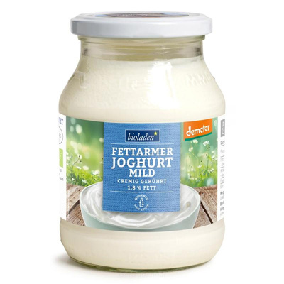 Produktfoto zu Demeter Joghurt mild 1,8% Glas