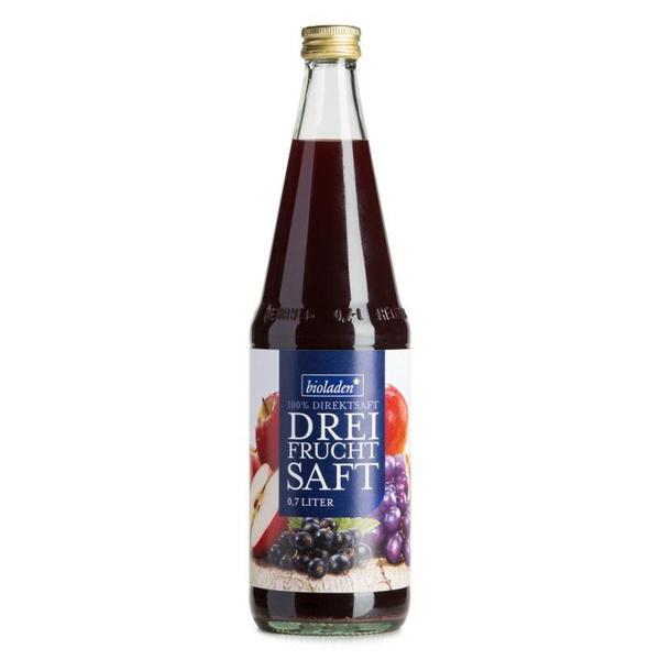 Produktfoto zu Dreifruchtsaft rot 0,7 l (WBI)