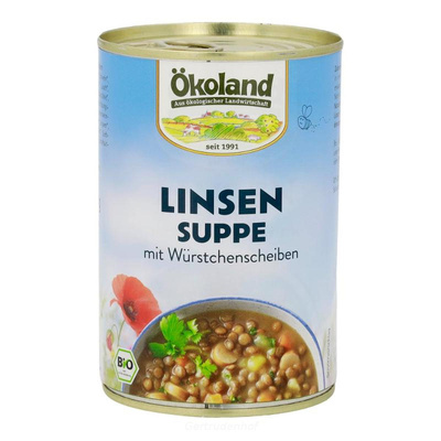 Produktfoto zu Linsensuppe m. Würstchen (Ökl)