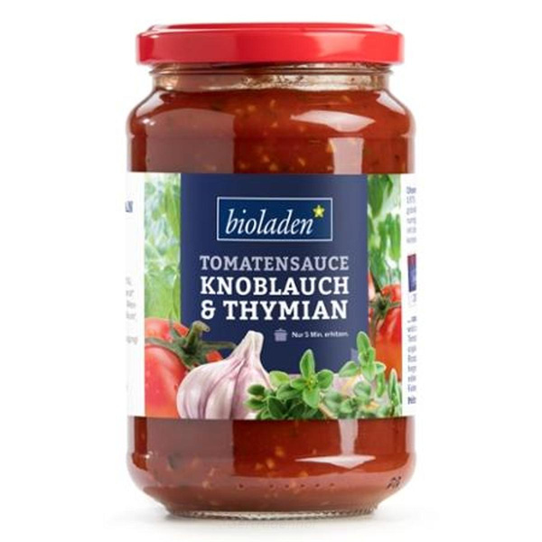 Produktfoto zu Tomatensauce Knobl-Thym. WBI