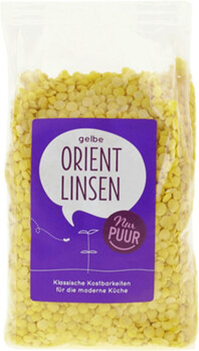 Produktfoto zu Gelbe Orient Linsen 500g (NPU)