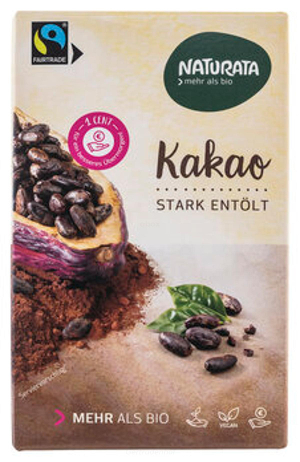 Produktfoto zu Kakao stark entölt 125g (NAT