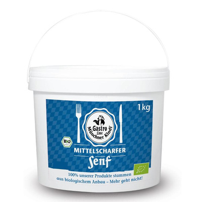 Produktfoto zu Senf mittelscharf Eimer 1 kg