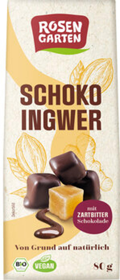 Produktfoto zu Schoko Ingwer 80g ROS