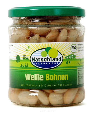 Produktfoto zu Weiße Bohnen 330g Glas MAR