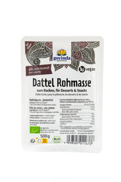 Produktfoto zu Dattel Rohmasse 500 g (GOV)