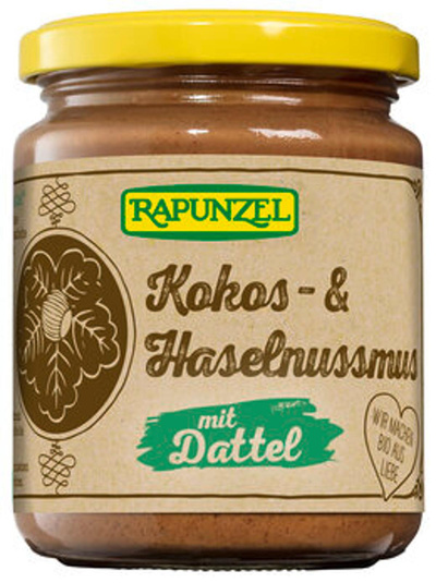 Produktfoto zu Kokoks-Haselnussmus mit Dattel