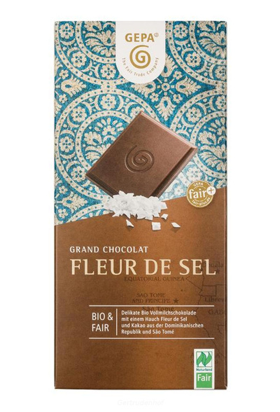 Produktfoto zu Schokolade Fleur de Sel GEPA