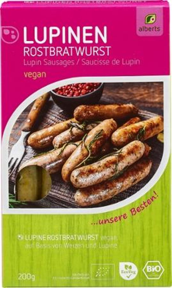 Produktfoto zu Lupinen Rostbratwürste 200g