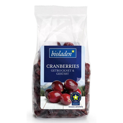 Produktfoto zu Cranberries gesüßt 200 g WBI