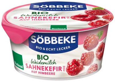 Produktfoto zu Sahnekefir auf Himbeere Becher