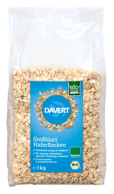 Produktfoto zu Haferflocken Großblatt 1kg DAV