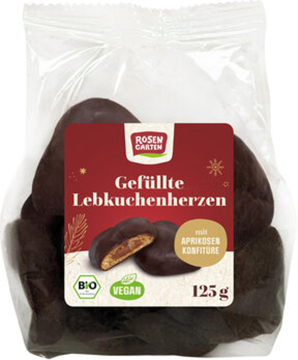 Produktfoto zu Lebkuchenherzen gef. 125g ROS