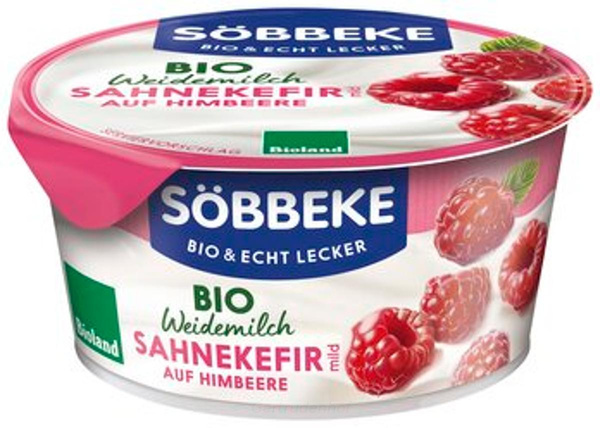 Produktfoto zu Sahnekefir auf Himbeere Becher