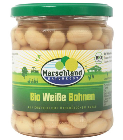 Produktfoto zu Weiße Bohnen 330g Glas MAR