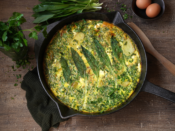 Rezeptbild für Bärlauch-Frittata