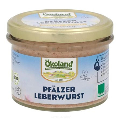 Produktfoto zu Pfälzer Leberwurst Glas Öko