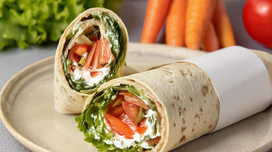 Rezeptbild für Wraps mit Kräutercreme