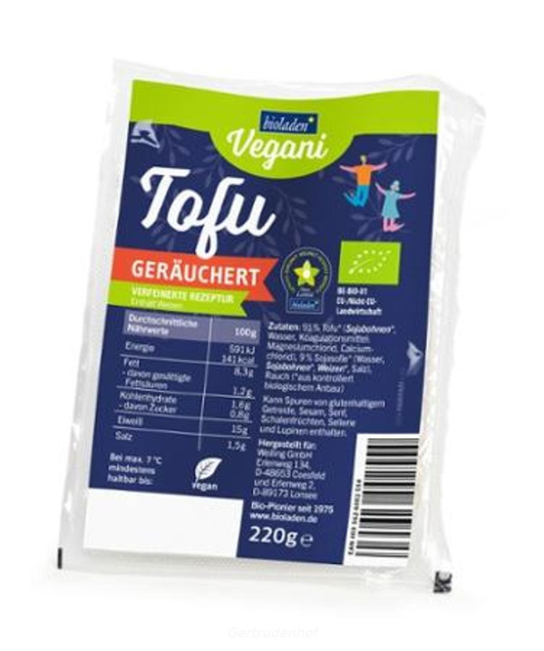 Produktfoto zu Tofu geräuchert 220g(Vegani)