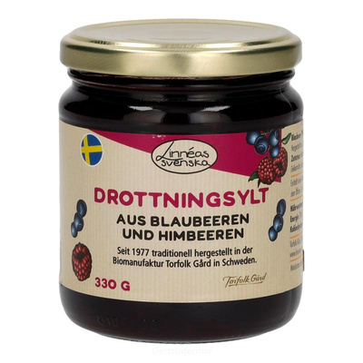 Produktfoto zu Blaubeer-Himbeerkonfitüre 330g