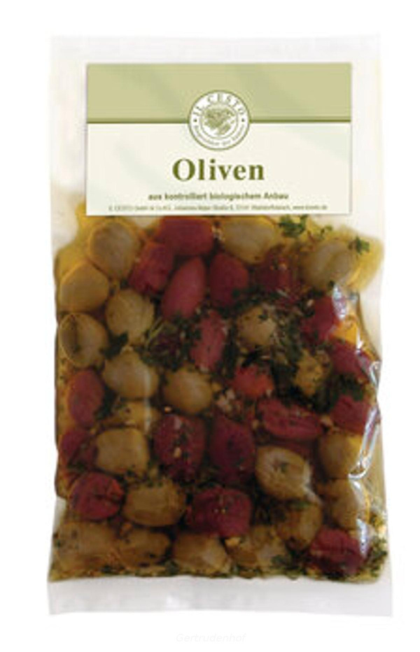 Produktfoto zu Oliven-Mix o. Stein, mariniert