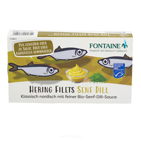 Produktfoto zu Heringsfilet inSenf-Dill-Sauce
