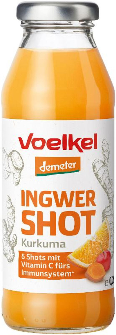 Produktfoto zu Shot Ingwer-Kurku 0,28 L VOE