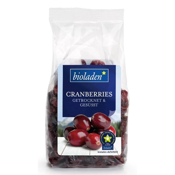 Produktfoto zu Cranberries gesüßt 200 g WBI
