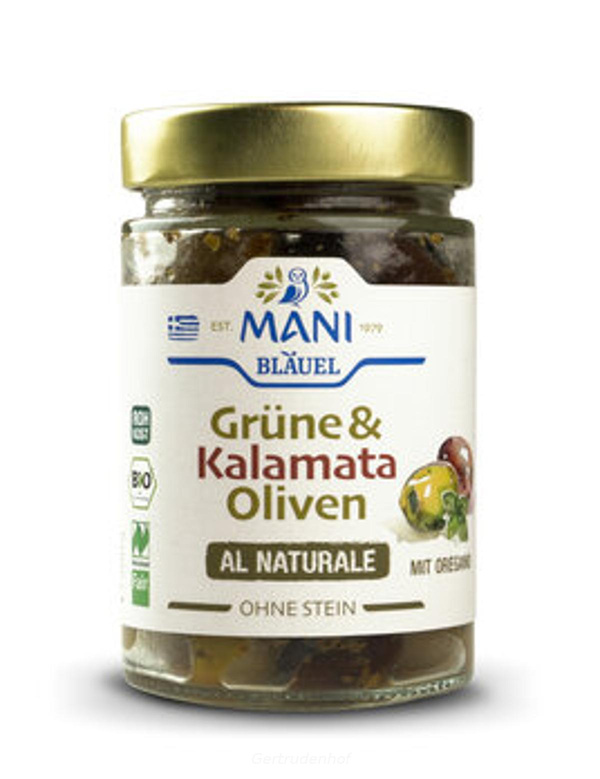 Produktfoto zu Grüne & Kalamata Oliven MBL