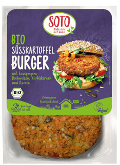 Produktfoto zu Süßkartoff-Burger 160g (SOF)