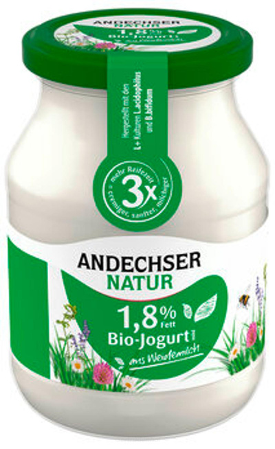 Produktfoto zu Joghurt mild 1,8 % Glas (AND)
