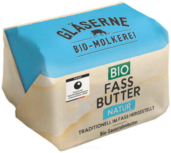 Produktfoto zu Fassbutter Sauerrahm natur
