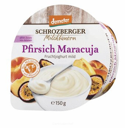 Produktfoto zu Jogh.Pfirsich-Marac Becher150g