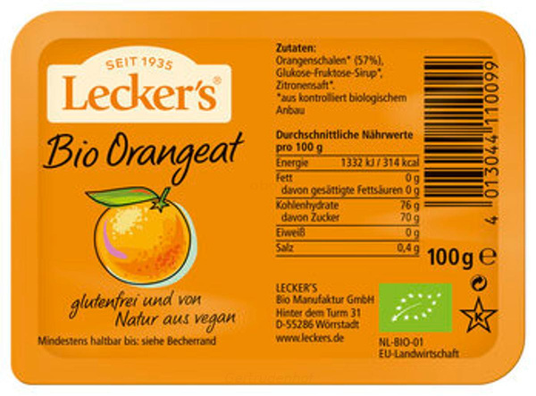 Produktfoto zu Orangeat 100g (BTH)