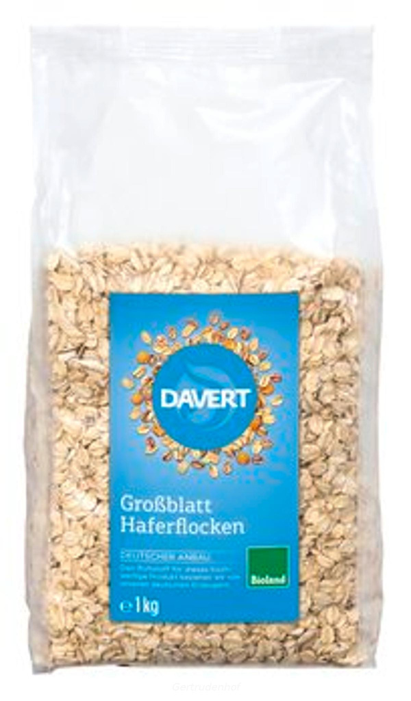 Produktfoto zu Haferflocken Großblatt 1kg DAV