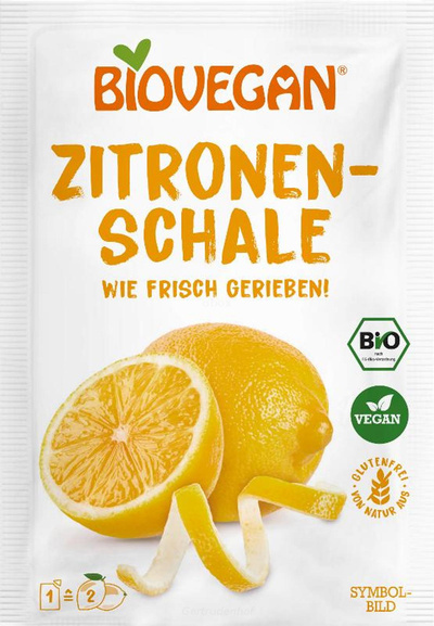 Produktfoto zu Zitronenschale gerieben 9g BVE