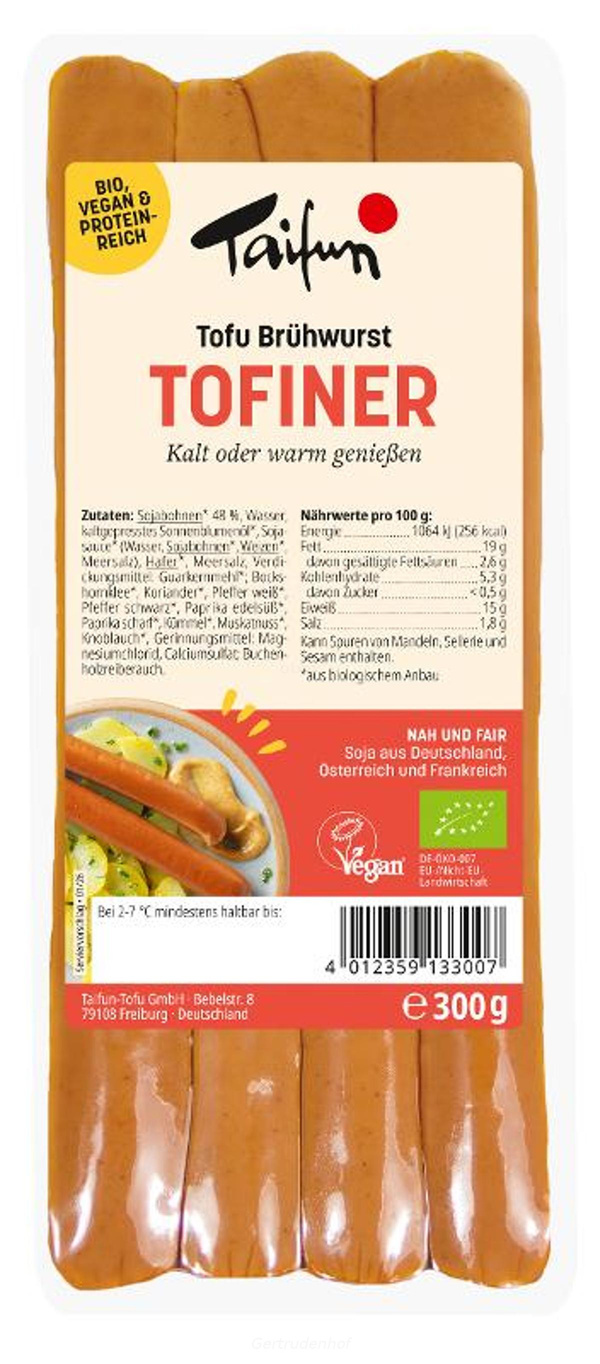 Produktfoto zu Tofu-Wiener 300 g (TAI)