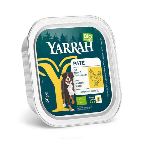Produktfoto zu Hund Paté Huhn 150g Yarrah