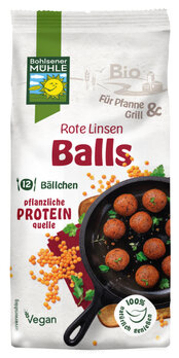 Produktfoto zu Rote Linsen Balls (BOL)
