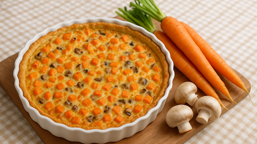 Rezeptbild für Möhren Quiche