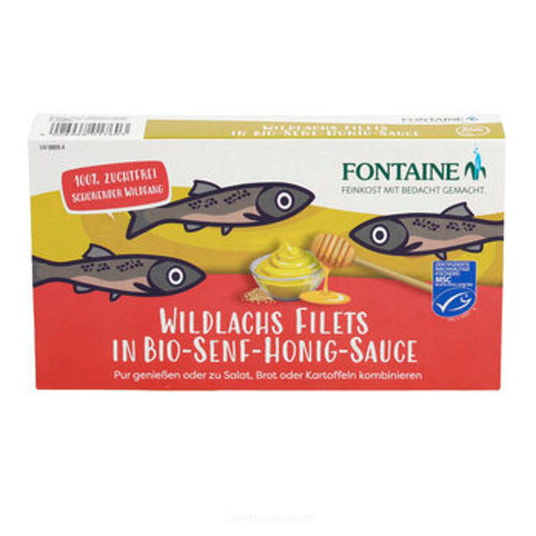 Produktfoto zu Wildlachsfilet Senf Honig