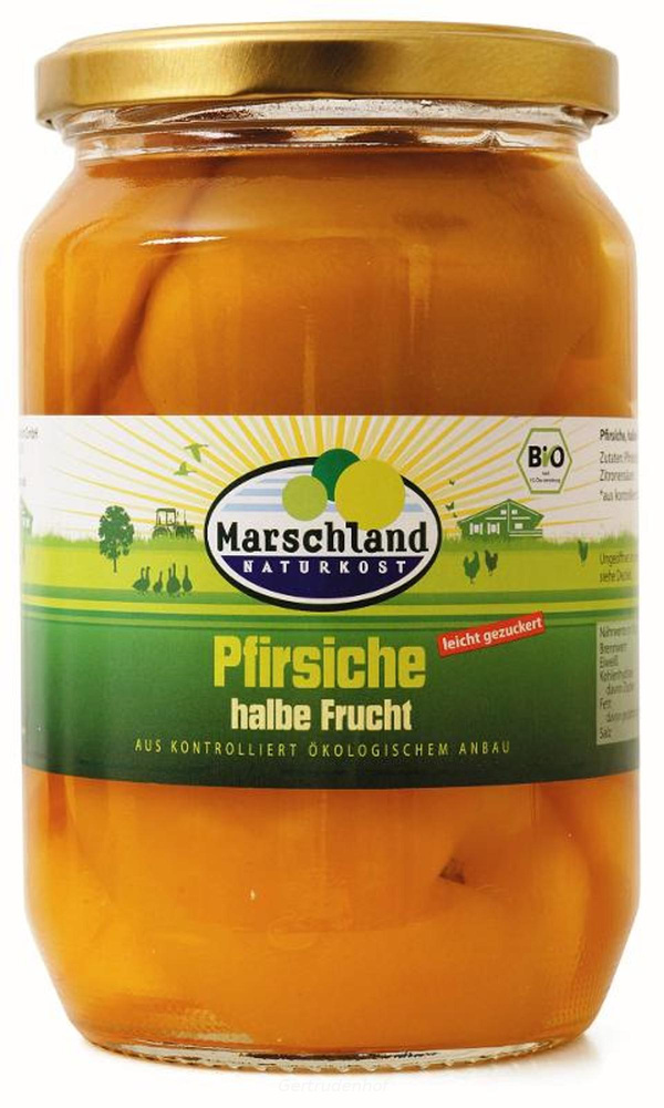 Produktfoto zu Pfirsiche halbe Frucht (MAR)
