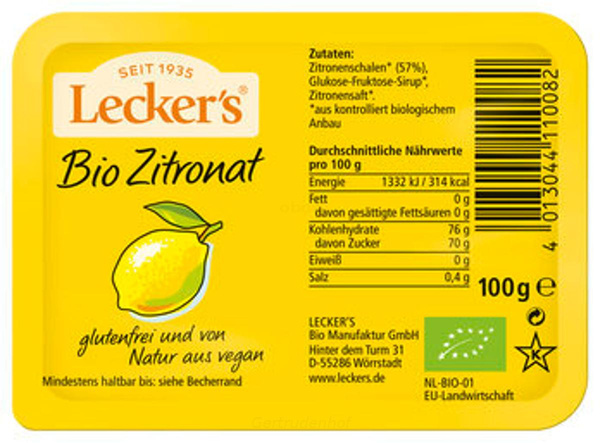Produktfoto zu Zitronat 100g BTH