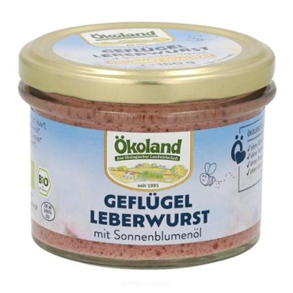 Produktfoto zu Geflügel Leberwurst Gourm. ÖKL