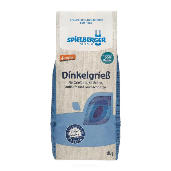 Produktfoto zu G-Dinkelgrieß 500 g (SPI)