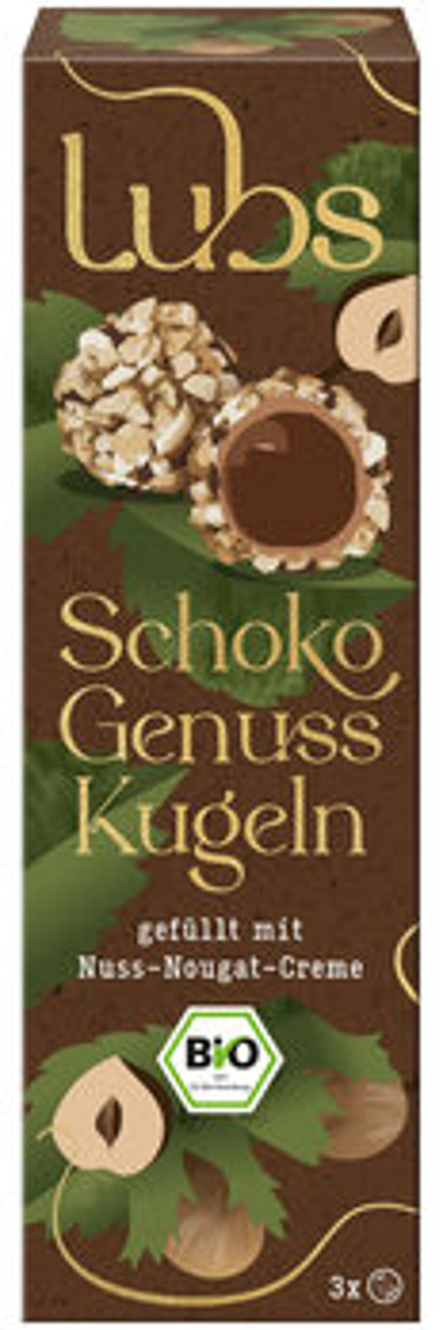 Produktfoto zu Schoko Genuss Kugeln Nuss Lubs